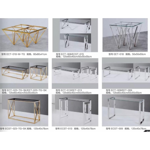 勝芳茶幾批發(fā) 不銹鋼茶幾 小茶幾 玻璃茶幾 咖啡桌 咖啡臺(tái) 飲品店桌 客廳家具  鑫富成家具